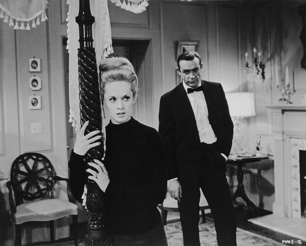 Sean Connery and Tippi Hedren star in the romantic thriller ‘Marnie’, 1964