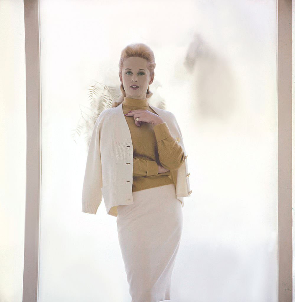 Tippi Hedren in a promotional portrait for, ‘Marnie’, 1964.