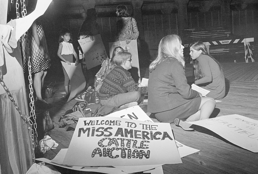 #38 Demonstrators Picketing Miss America Pageant.