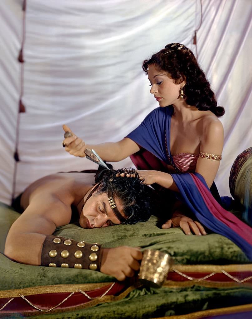 On the set of ‘Samson and Delilah’