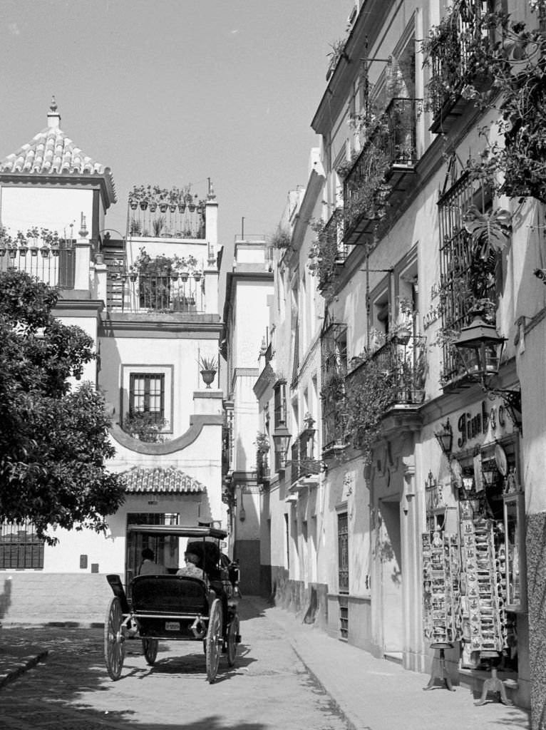 #2 A street of Seville, 1967, Andalusia, Spain.