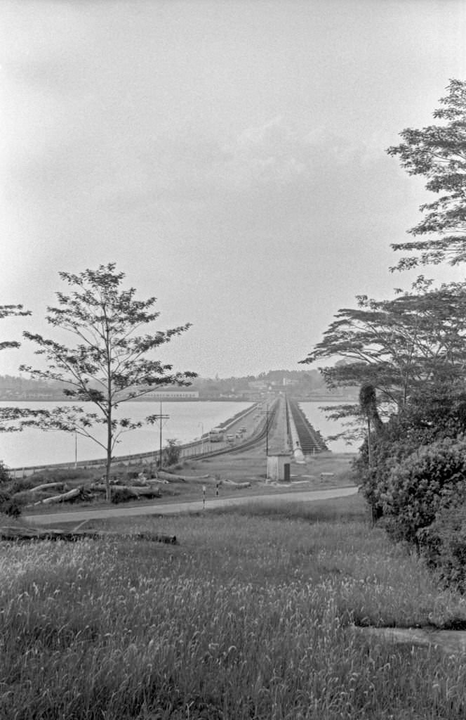 #101 Street across the river in Singapore, 1962