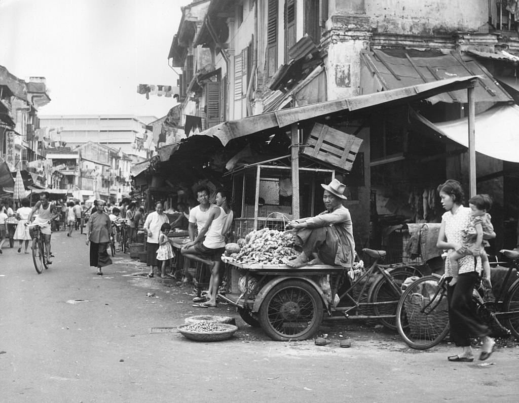#47 A bustling street in Singapore, 1962