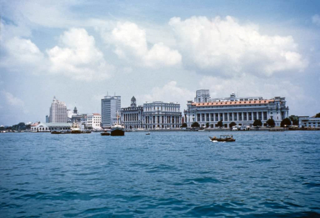 #51 Buildings on the river Singapore, 1962