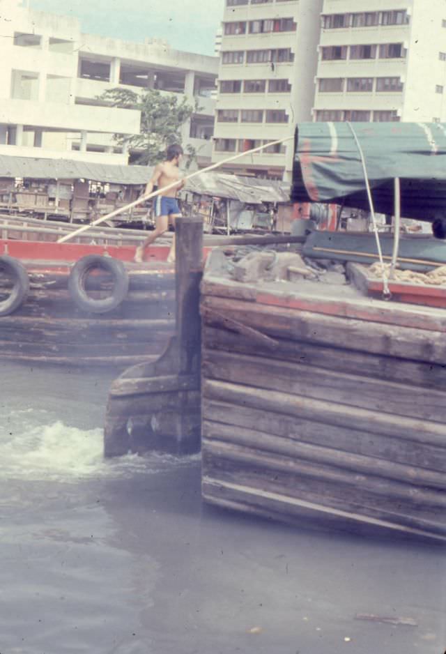 #63 Boats, Singapore, 1970s