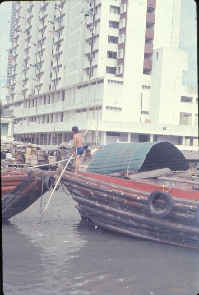 #64 Boats, Singapore, 1970s