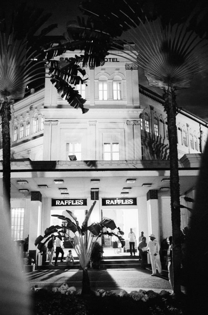 #3 The entrance to the Raffles Hotel, Singapore, 1989