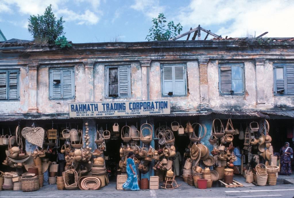 #29 Basket shop in Singapore, April 1985.