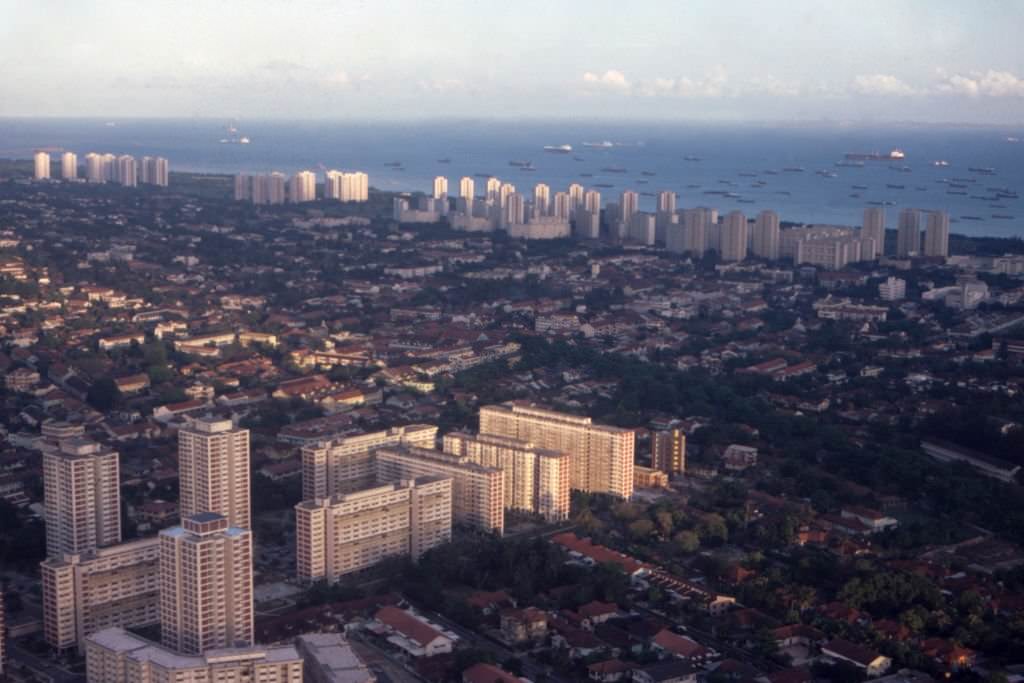 #58 View of Singapore, March 1981.