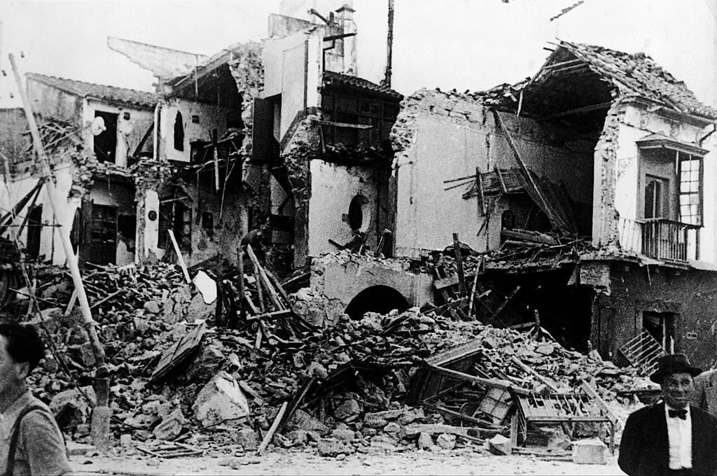 #108 City of Algesiras Bombed during the Spanish Civil War, 1936.