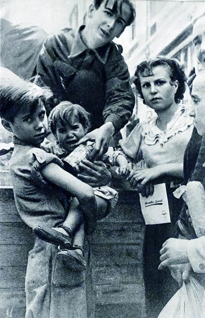 #62 Spanish children prepare to leave Spain during the Spanish Civil War 1938.