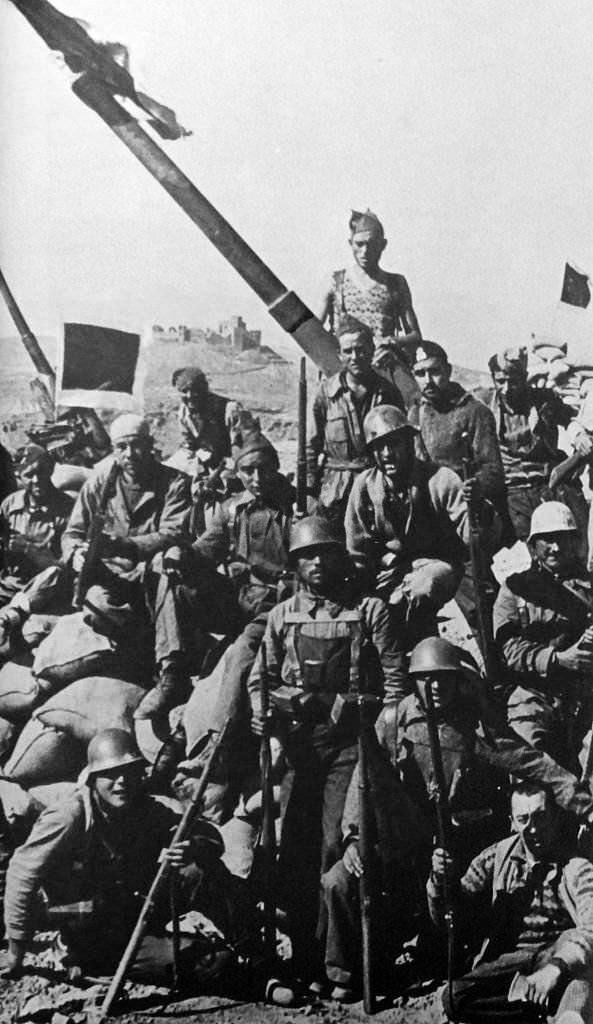 #65 Republican soldiers during the Spanish Civil War.