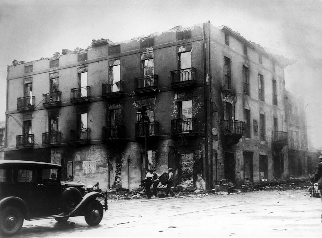 #96 The City Of Irun after a Bombing, 1936