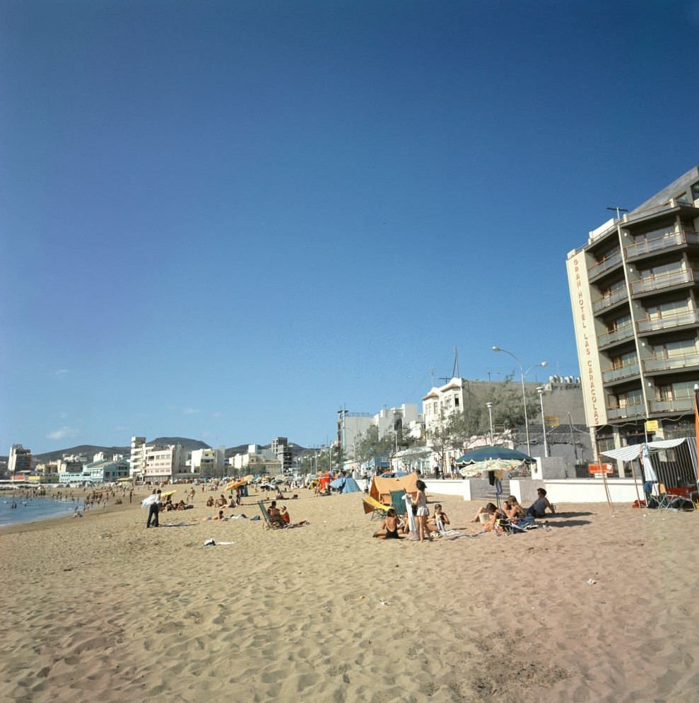 #16 Bathers on the beach, Tenerife, 1970