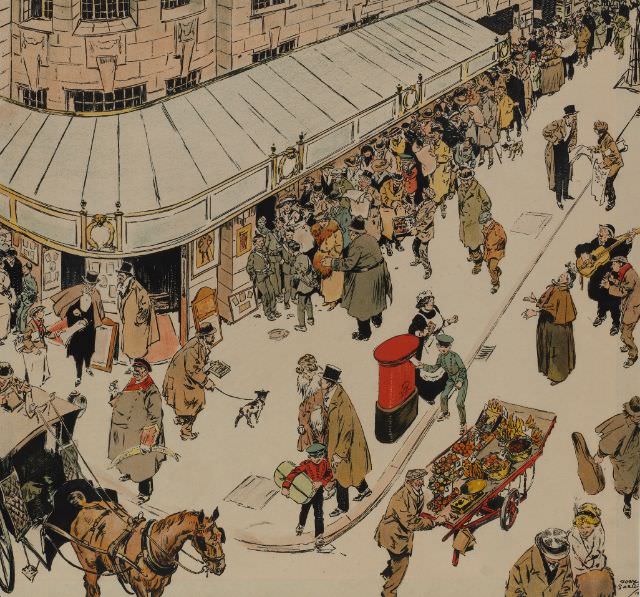 #1 At the Play, from “Humours of London”