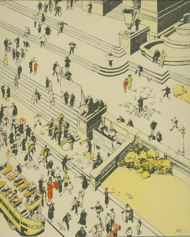 #15 Public Library, from “Tony Sarg’s New York”