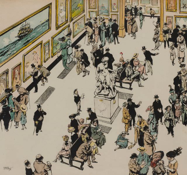 #5 At the Royal Academy, from “Humours of London”