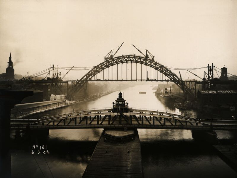 #16 View of the Tyne Bridge from the High Level Bridge, March 6, 1928