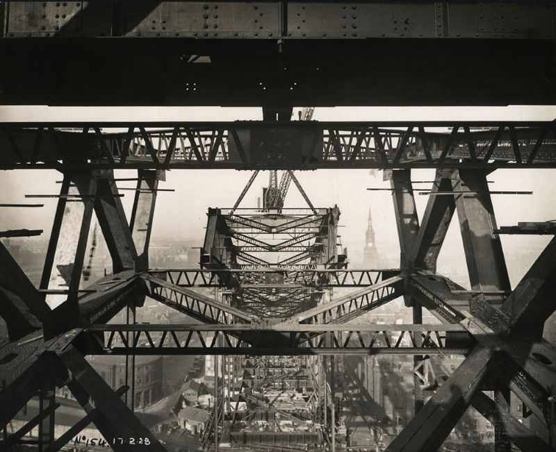 #9 Bracing between the Tyne Bridge arches, February 17, 1928