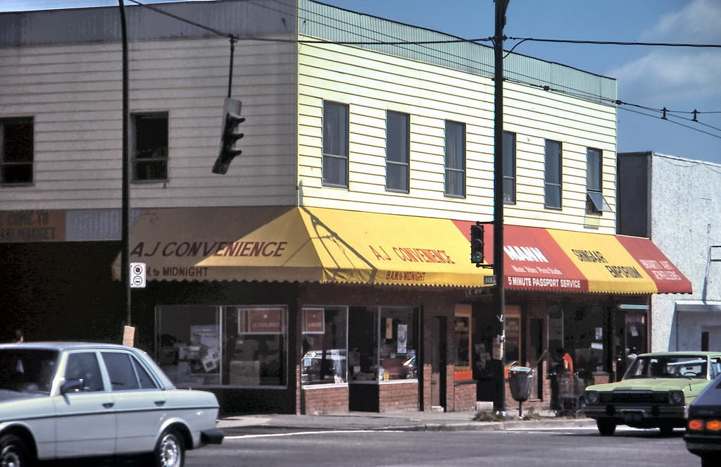 #113 AJ Convenience Store on Main Street, Vancouver, 1984