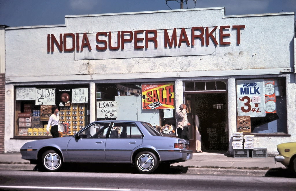 #115 India Super Market, Vancouver, Main Street in 1984