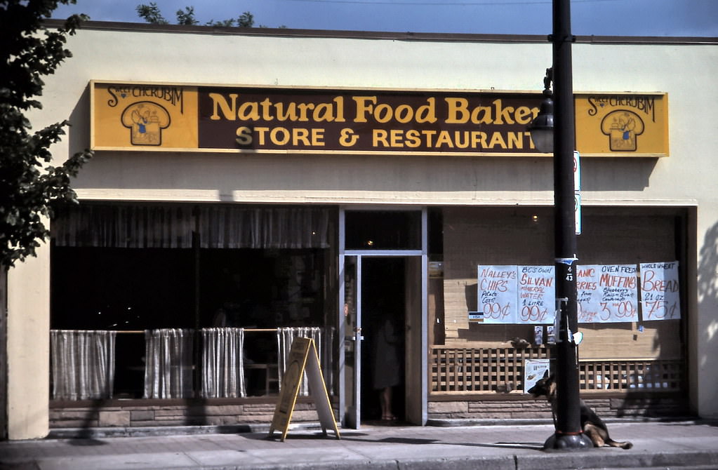 #87 Sweet Cherubim Natural Food Bakery on Main Street, Vancouver in 1984.