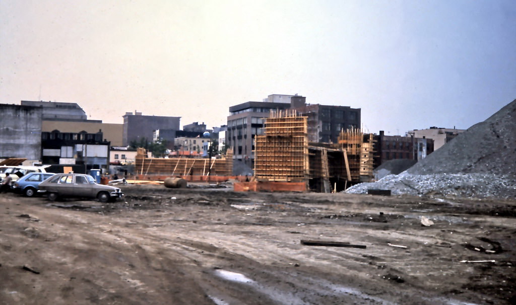 #123 Main Street Overpass Construction, Vancouver 1984.