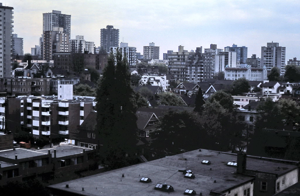 #156 West End from Barclay Street, Vancouver, 1983
