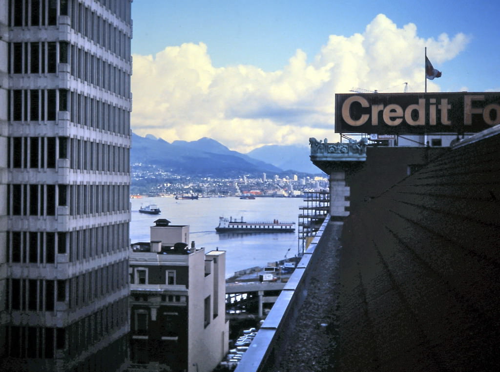 #132 Hornby Street view of Burrard Inlet, Vancouver, 1984.