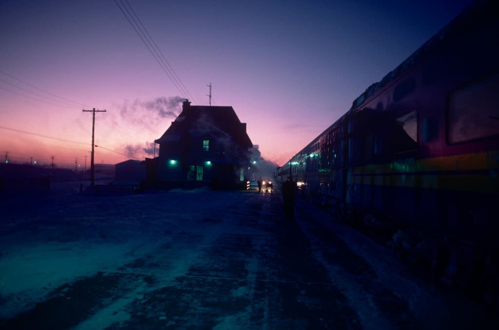 #166 The journey aboard the Canadian transcontinental train which connects Toronto to Vancouver, 1985