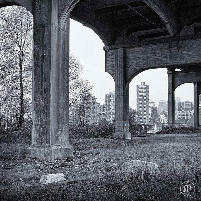 #53 Under Burrard Bridge, Vancouver, 1985
