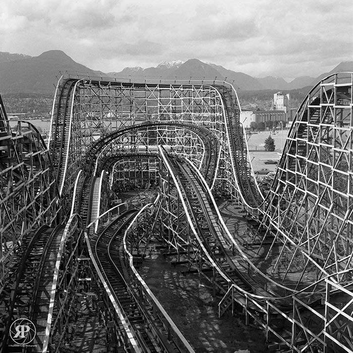 #13 Wooden Roller Coaster, Vancouver, 1986