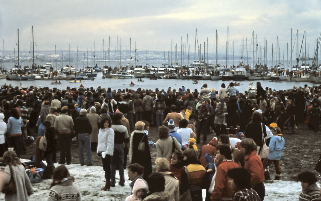 #32 New Years Day annual Polar Bear Swim, Vancouver 1982