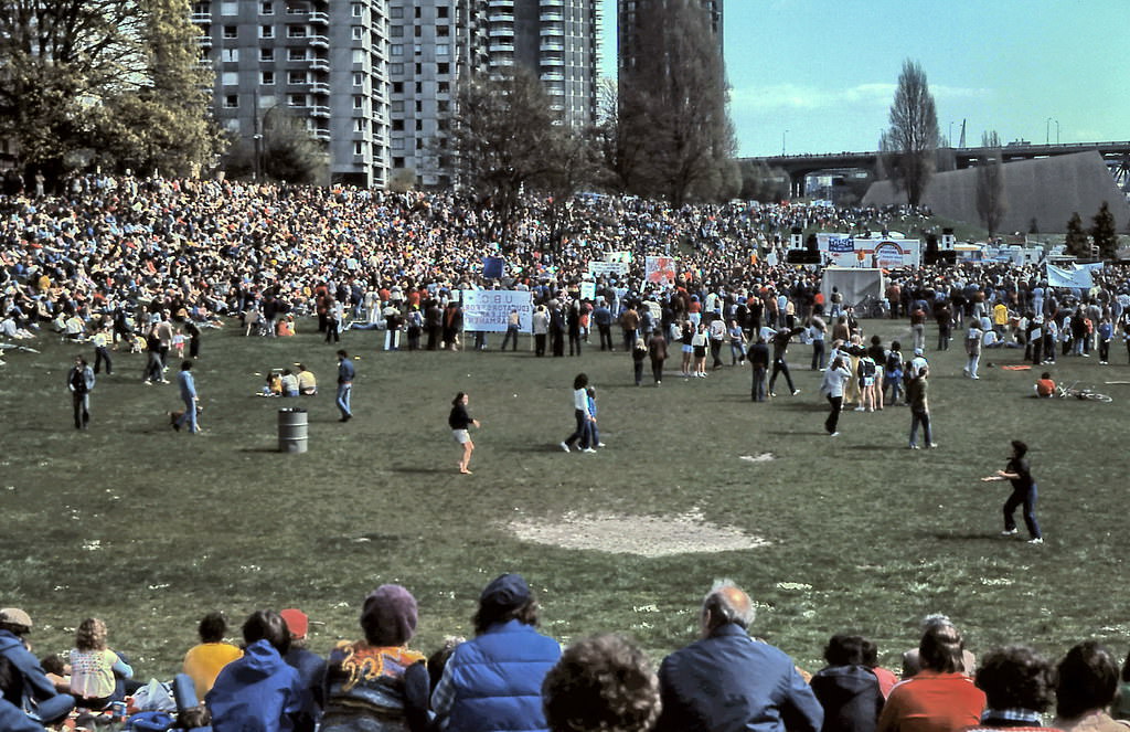 #21 Peace March, Sunset Beach, Vancouver, 1982.