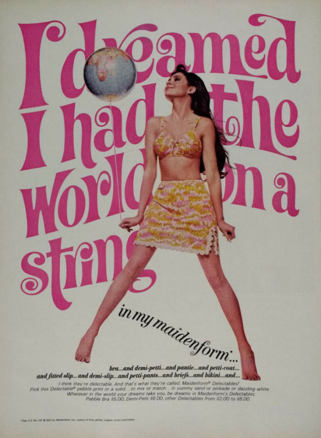 &;I Dreamed..&;: Vintage Maidenform Bra Ads from the 1940s and 1950s Vintage Ads