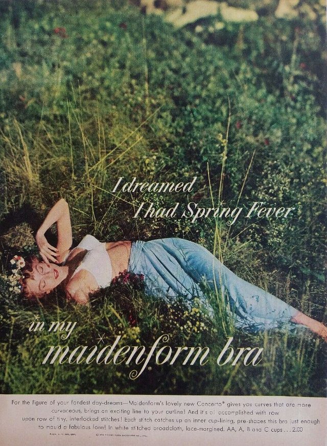 &;I Dreamed..&;: Vintage Maidenform Bra Ads from the 1940s and 1950s Vintage Ads