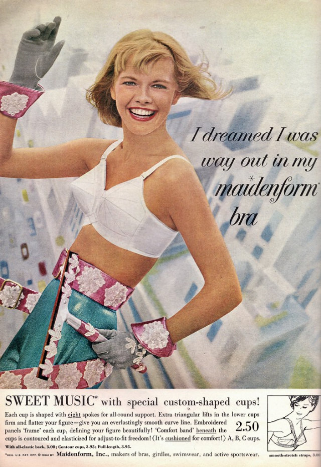 &;I Dreamed..&;: Vintage Maidenform Bra Ads from the 1940s and 1950s Vintage Ads