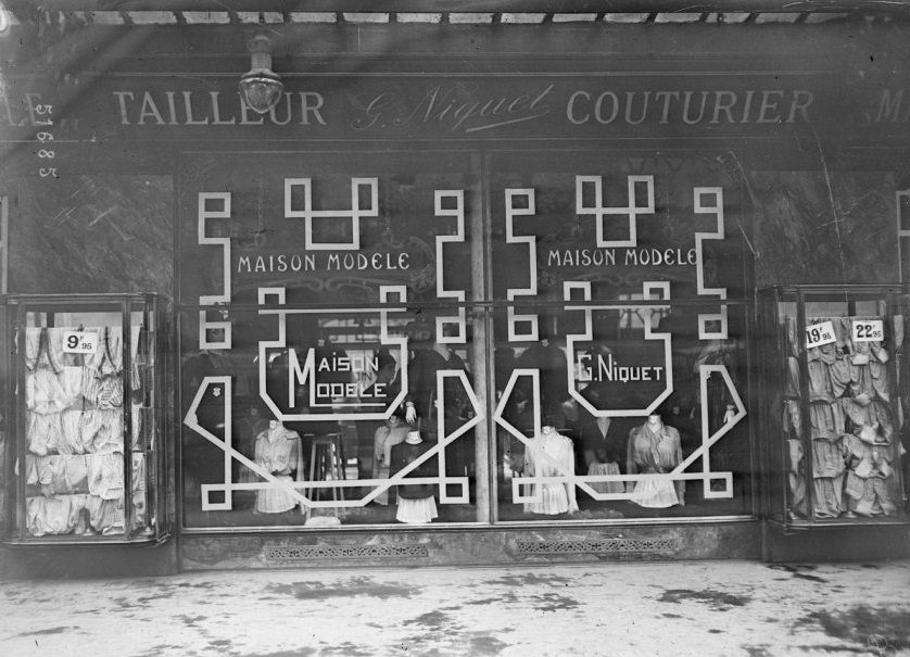 During World War I, Shops in Paris Built Styling Anti-Bombing Windows WWI