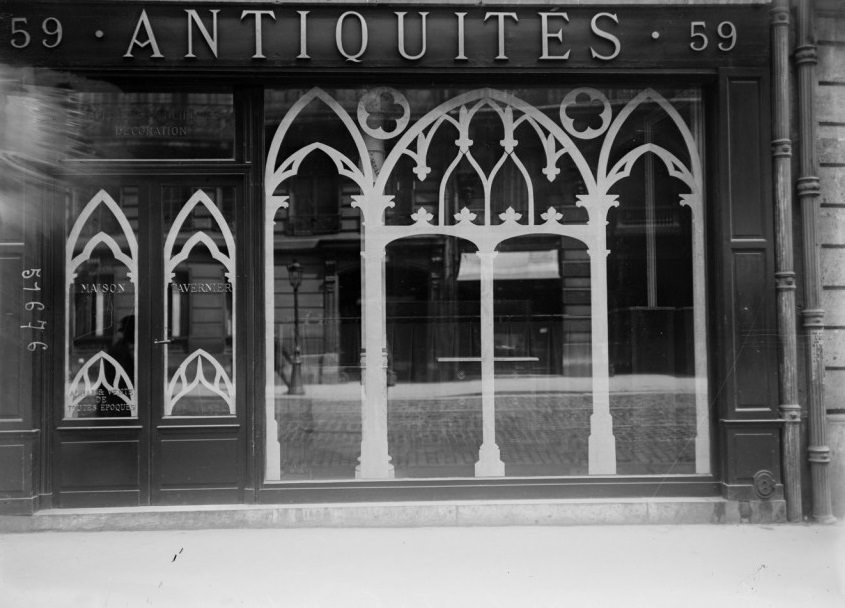 During World War I, Shops in Paris Built Styling Anti-Bombing Windows WWI