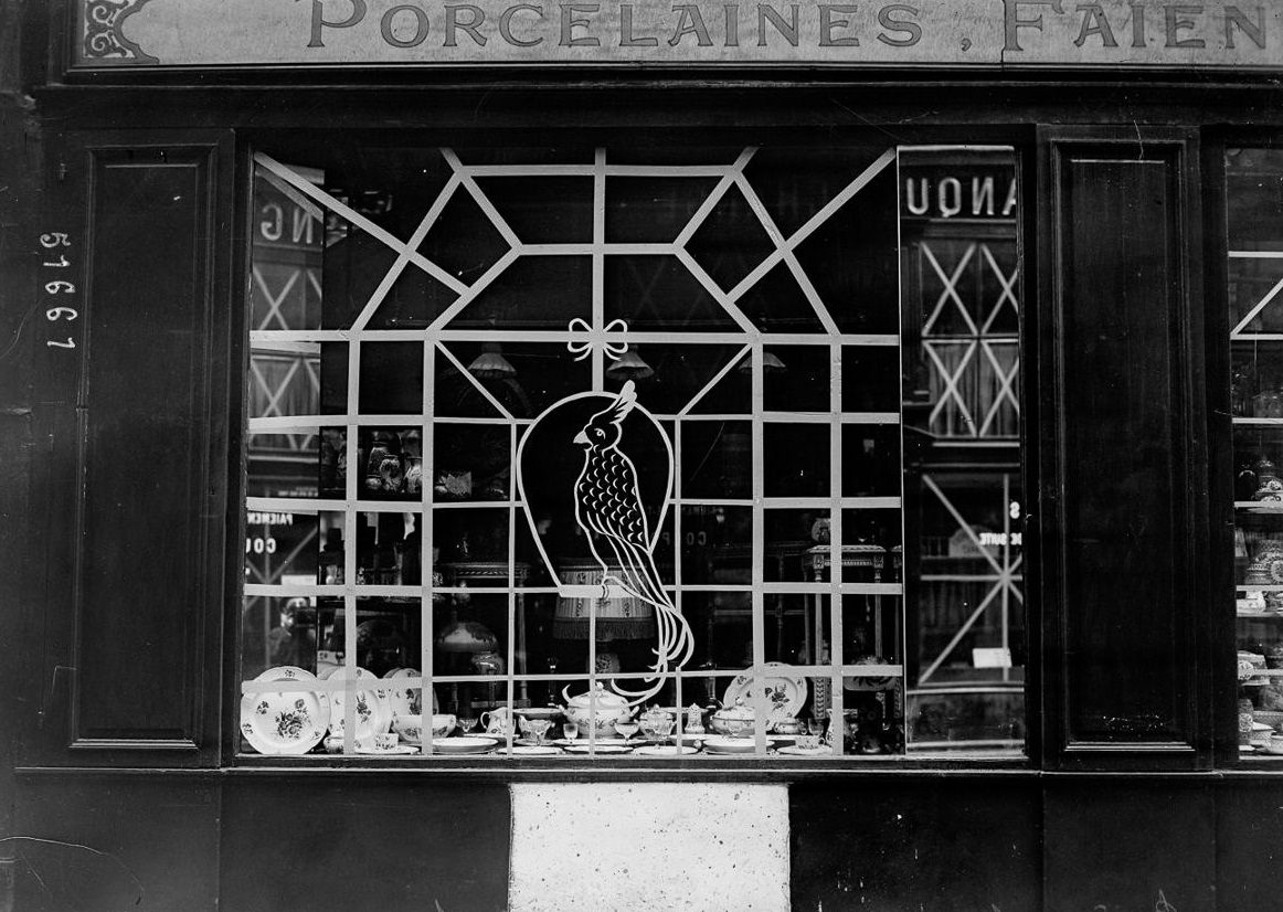 During World War I, Shops in Paris Built Styling Anti-Bombing Windows WWI