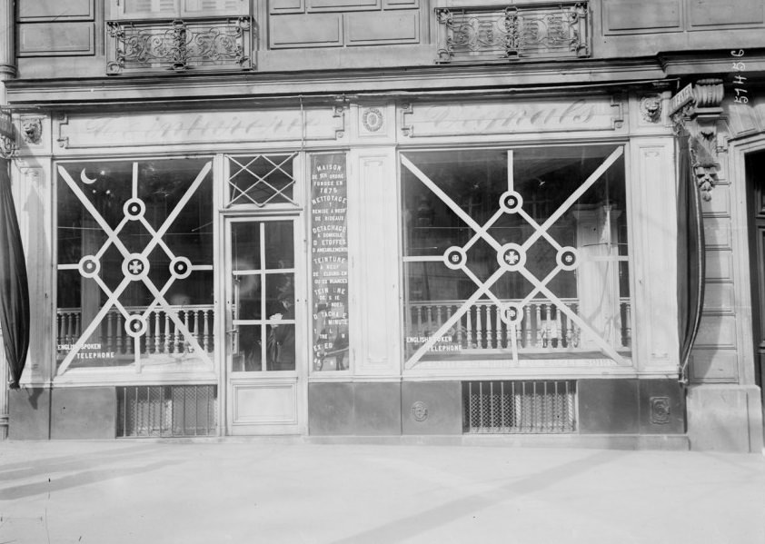 During World War I, Shops in Paris Built Styling Anti-Bombing Windows WWI