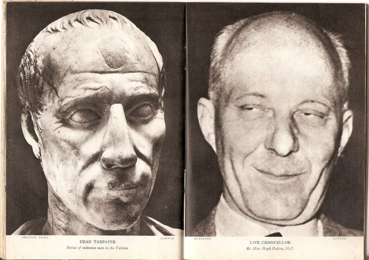 #15 Statue of an unknown man in the Vatican (and) Rt. Hon. Hugh Dalton, M.P