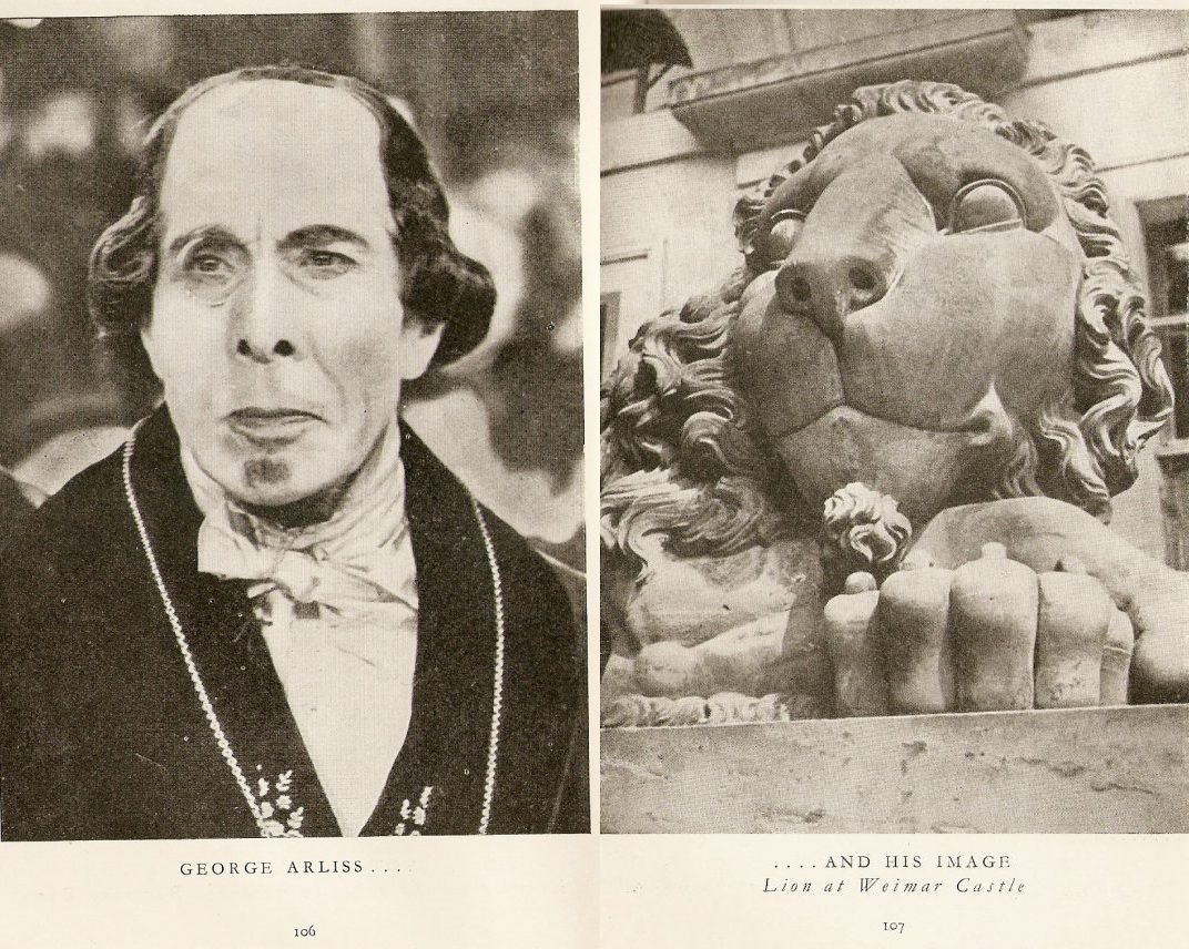 #31 George Arliss (and) Lion at Weimar Castle