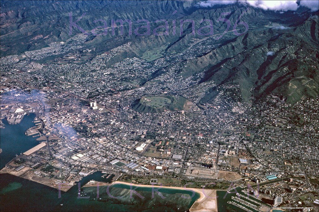 #7 Ala Moana Honolulu Birdseye, 1964
