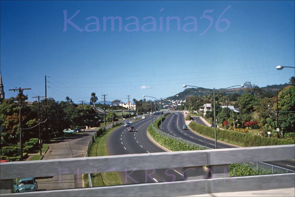 #59 Lunalilo Freeway at McCully, 1956
