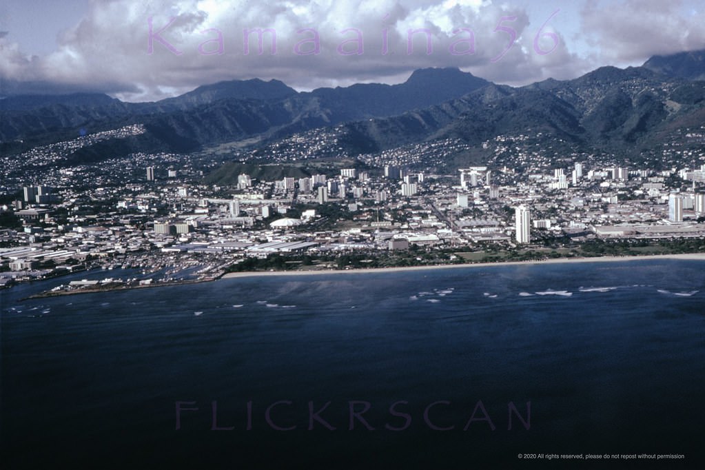 #22 Ala Moana Honolulu Birdseye, 1971
