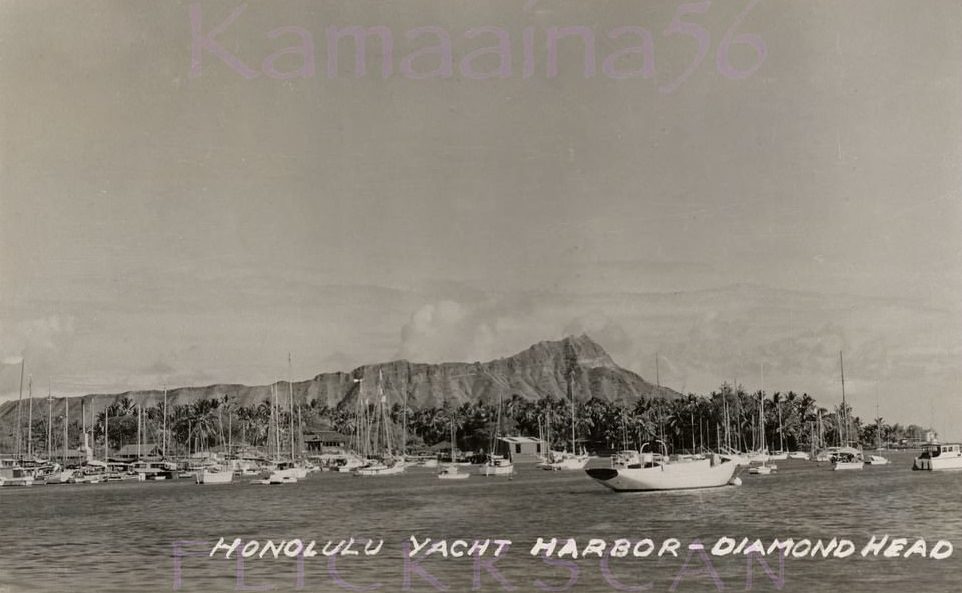 #25 Honolulu Yacht Harbor, 1940s