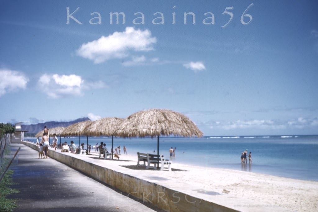 #90 Ala Moana Beach Park Sand, 1950s