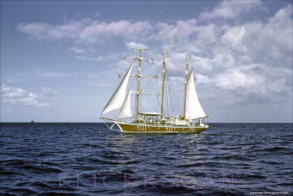 #64 Barkentine California Sails Up, 1960