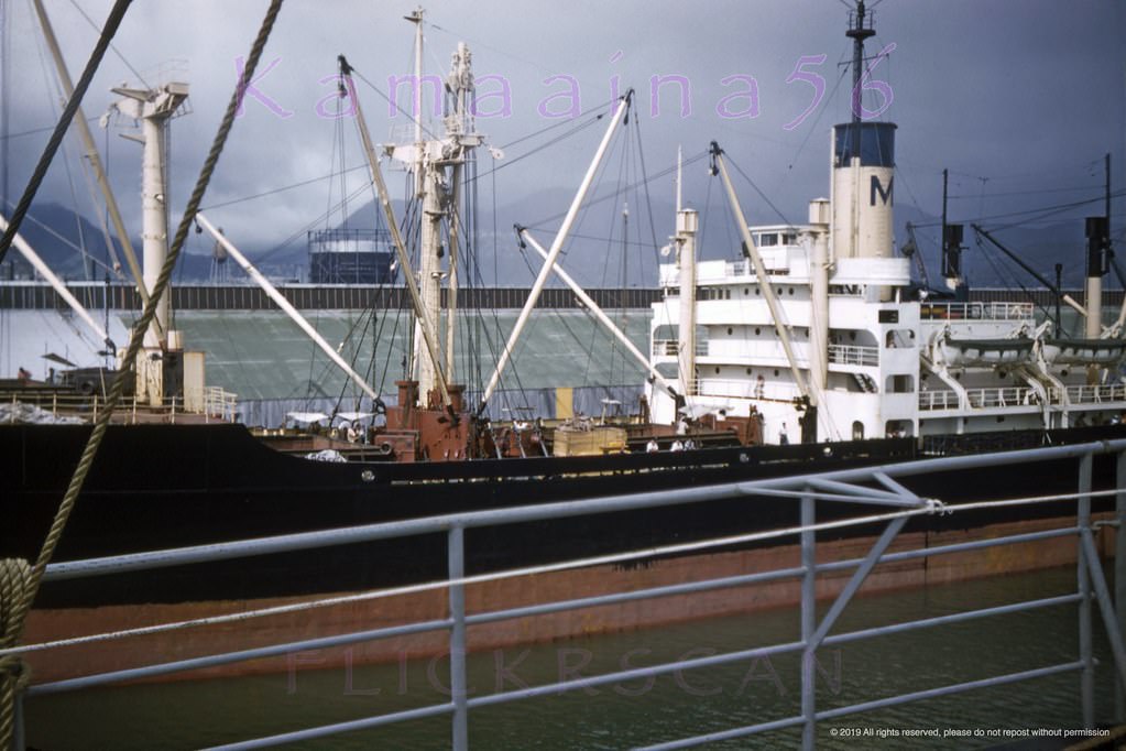 #102 Matson Freighter Honolulu, 1958